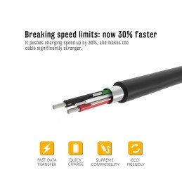 1m VOXLINK USB/microUSB kábel čierny - ✔️ cena, recenze | Profiscales.cz