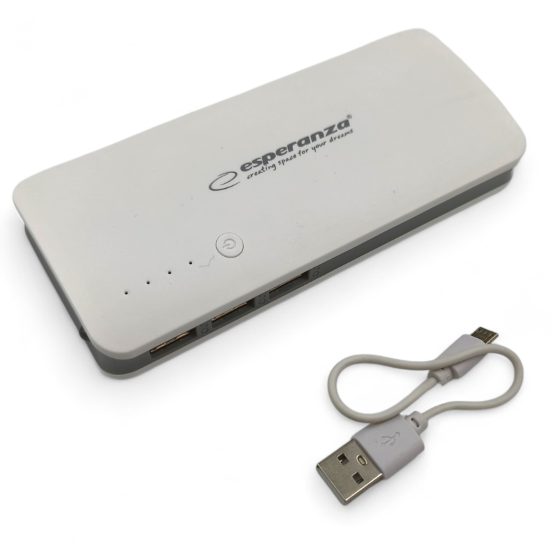 Esperanza EMP106WE Powerbanka 8000mAh - bílo-šedá - ✔️ cena, recenze | Profiscales.cz