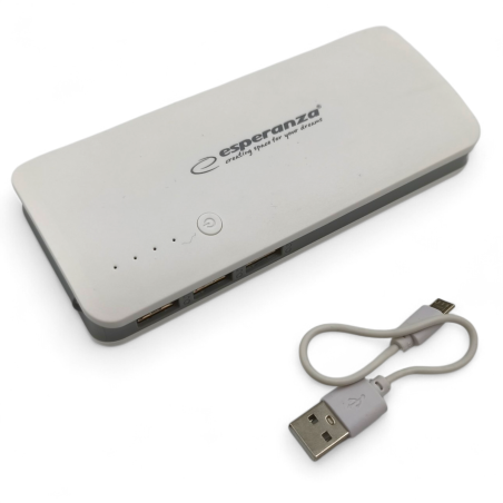 Esperanza EMP106WE Powerbanka 8000mAh - bílo-šedá - ✔️ cena, recenze | Profiscales.cz