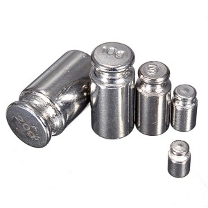 Sada 5ks závaží 1g 2g 5g 10g 20g