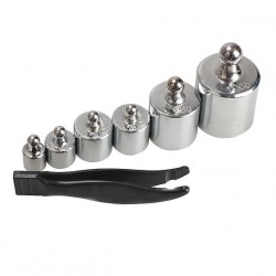 6 dílná kalibrační sada závaží 5g 10g 20g 50g 100g