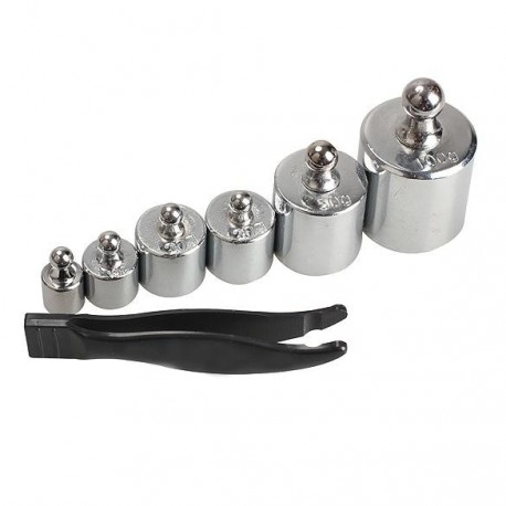 6 dílná kalibrační sada závaží 5g 10g 20g 50g 100g