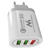 Maclean Energy nabíjačka QC 3.0  MCE479 B - biela Qualcomm Quick Charge 3,6-6V / 3A, 6-9V / 2A, 9-12V / 1,5A